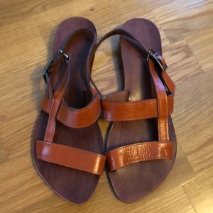 Handmade leather sandals